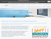 Tablet Screenshot of gerard-markisen.de